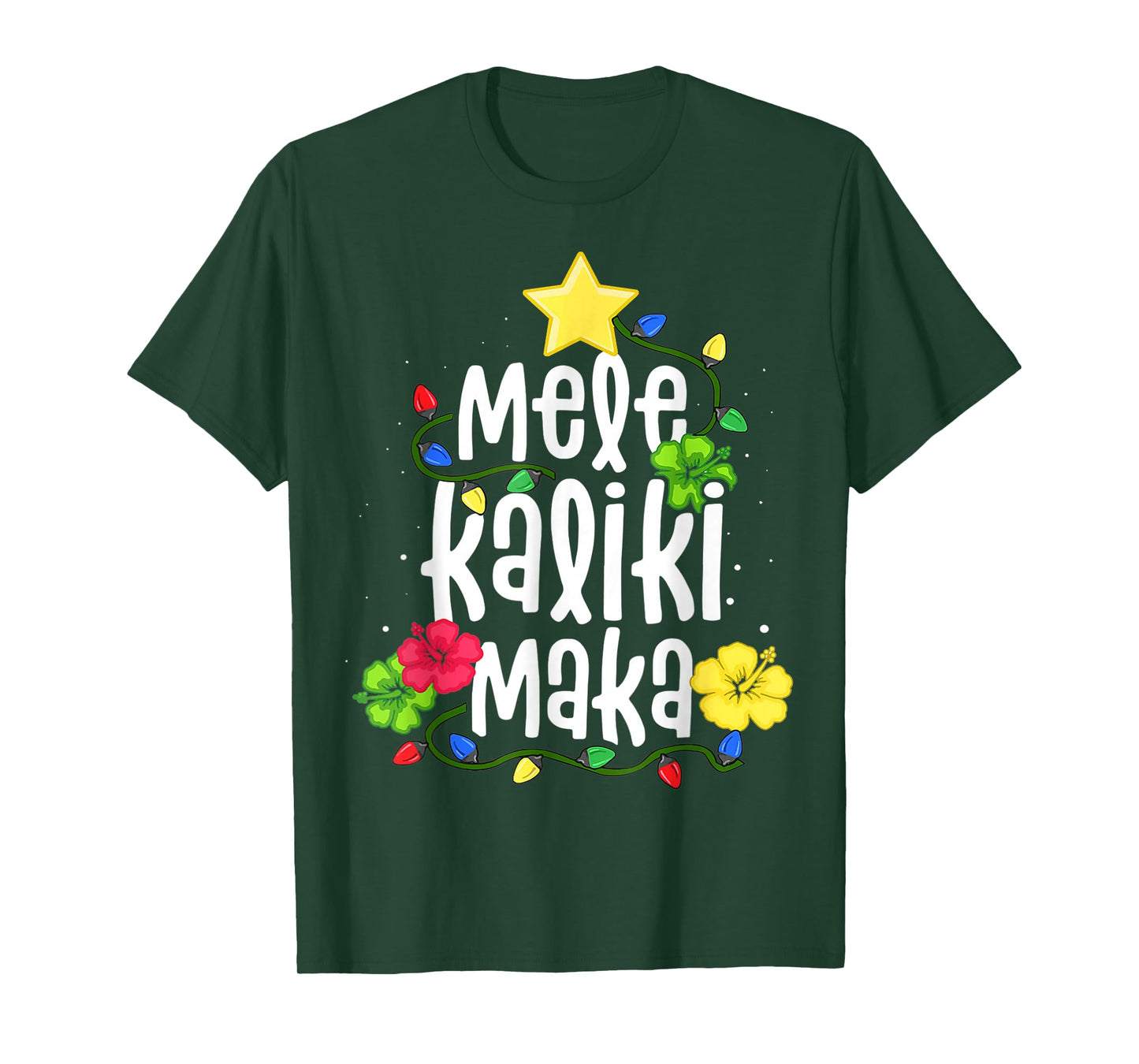 Mele Kalikimaka for Women Hawaiian Hawaii Christmas T-Shirt