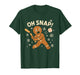 Oh Snap Gingerbreadman Christmas Baseball T-Shirt