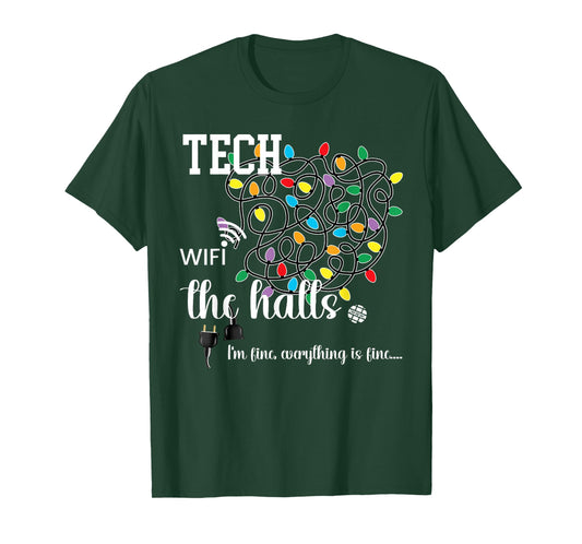 Technology Teacher Christmas Information Teacher STEM STEAM T-Shirt