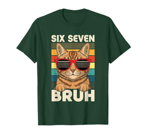 67 Animals Funny 67 Brainrot Youth Kids Cat 67 T-Shirt