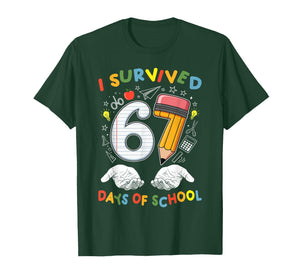 I Survived 67 Days of School Six Seven Meme Teacher Student T-Shirt