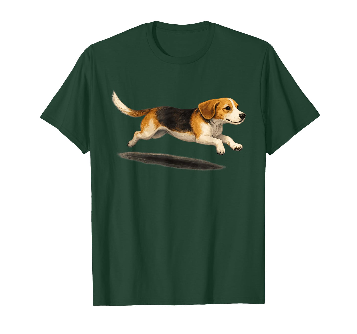 Funny Cute Running Beagle T-Shirt