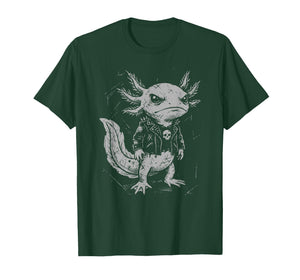 Goth Axolotl, Punk Gothic Merch, Women Girls Men Emo Grunge T-Shirt