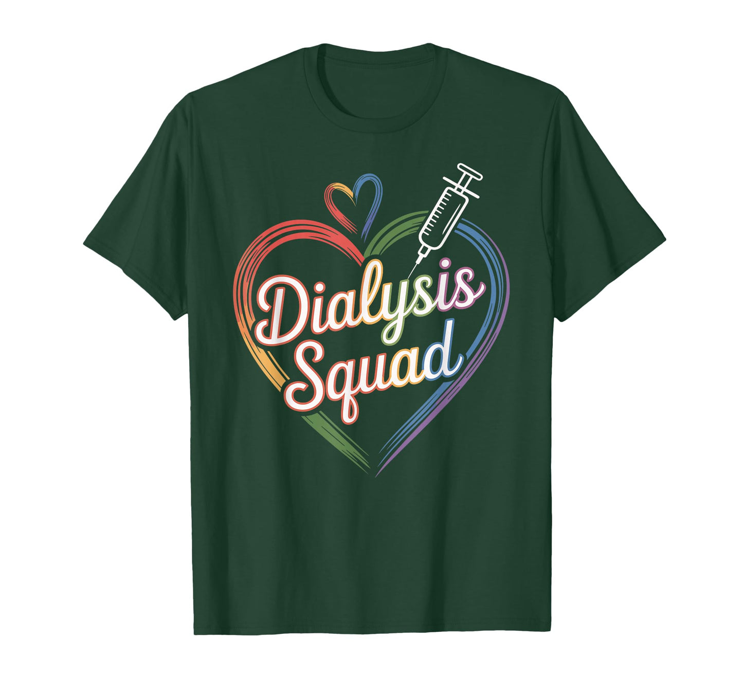 Dialysis Squad Dialysis Nurse Technician Heart T-Shirt