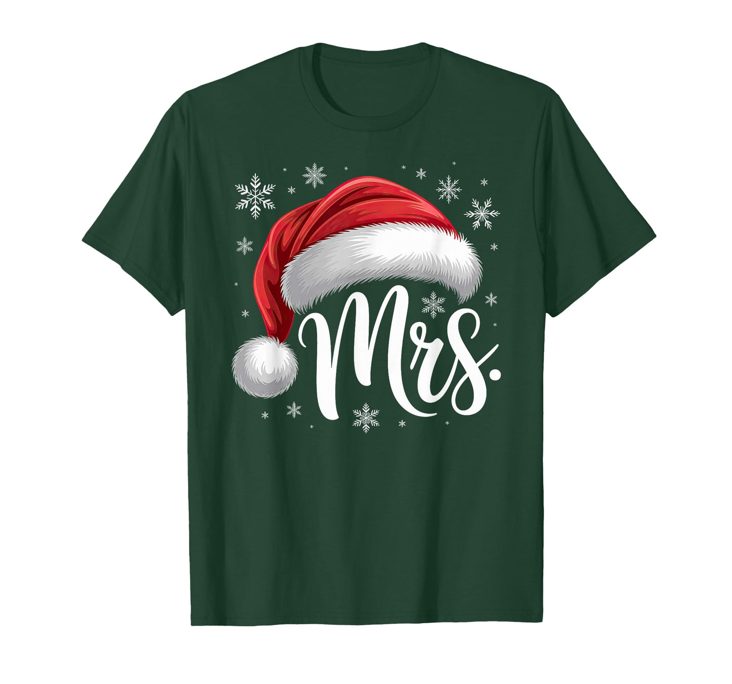 Mr and Mrs Claus Couples Matching T-Shirt