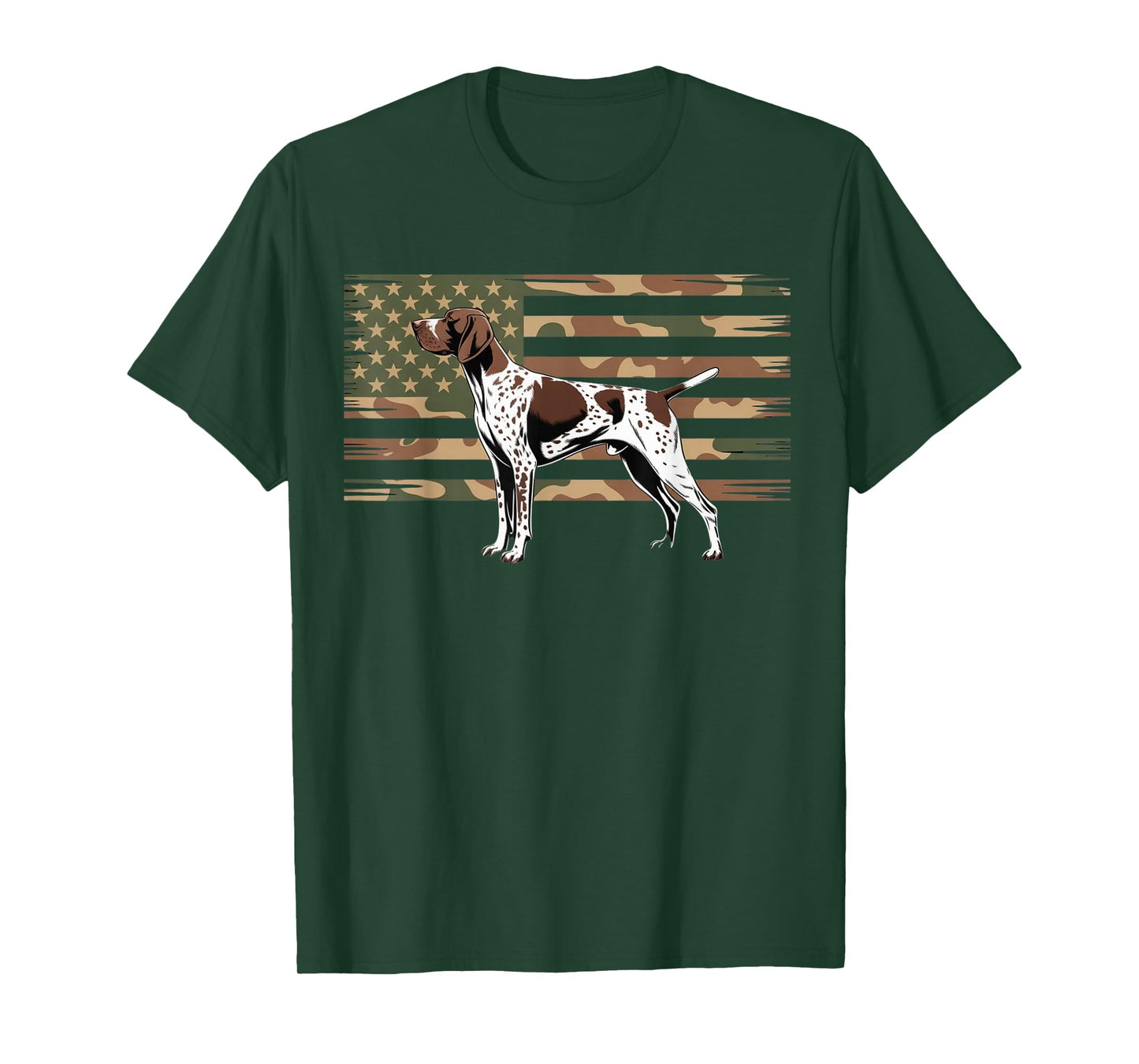 German Shorthaired Pointer Camouflage American Dogs Lover T-Shirt