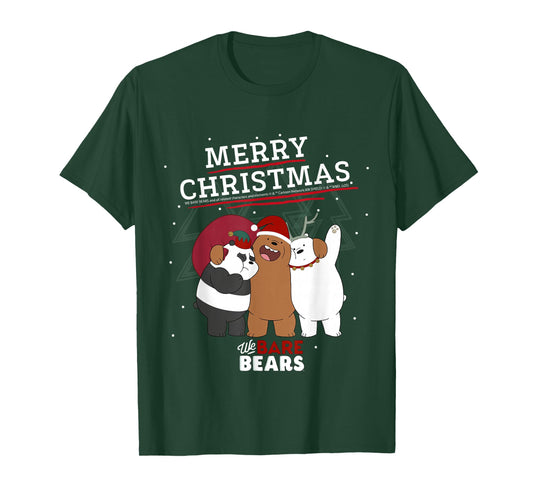 Merry Christmas We Bare Bears Holiday Cheer T-Shirt