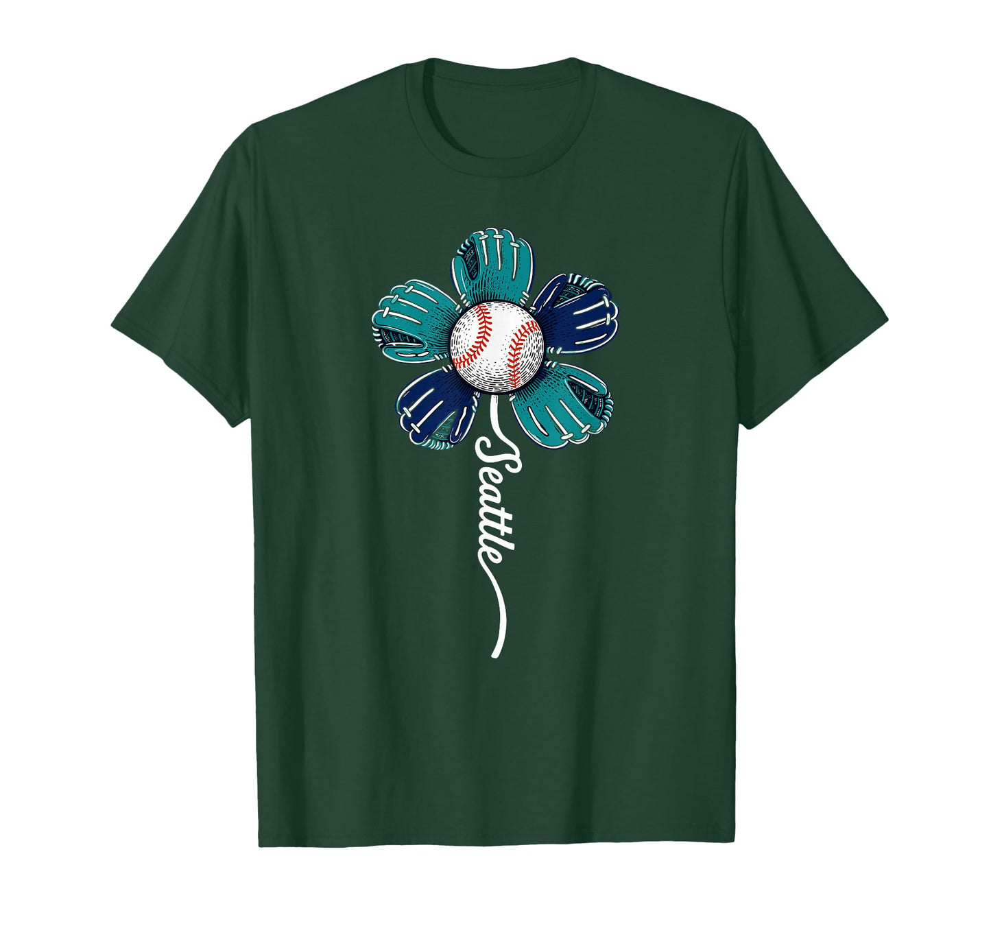 Seattle Flower for Men Women Boys Girls Kids T-Shirt