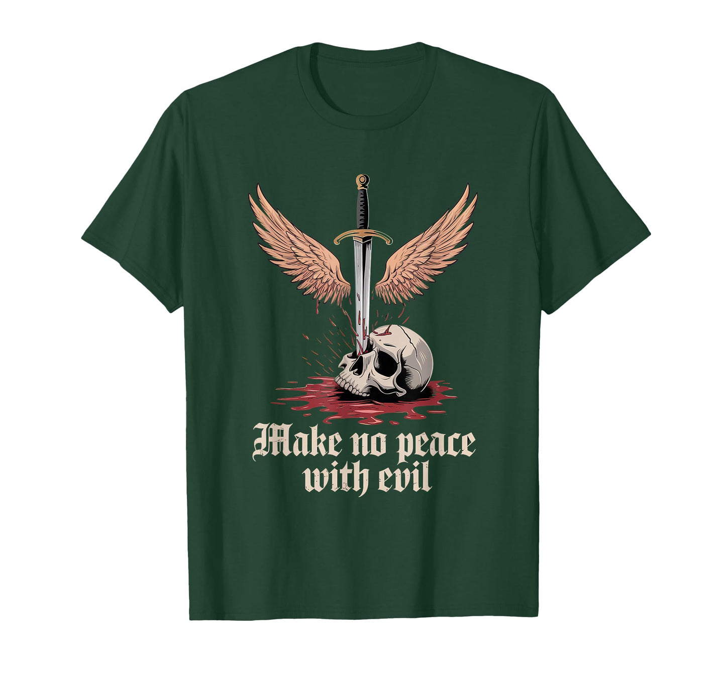 Make No Peace with Evil Tshirt Archangel Michael Jesus God T-Shirt