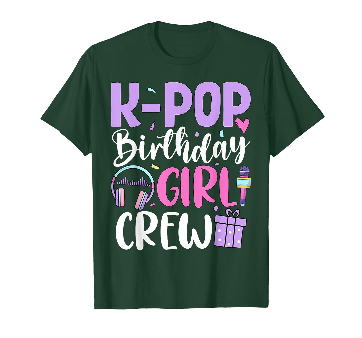 K Pop Birthday Girl Crew Korean Pop Birthday Party T-Shirt