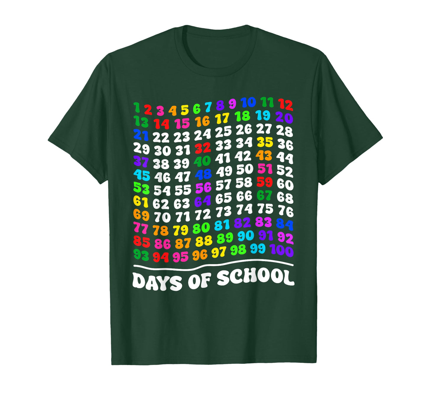100th Day of School Teacher Kids 100 Days Math Numbers T-Shirt