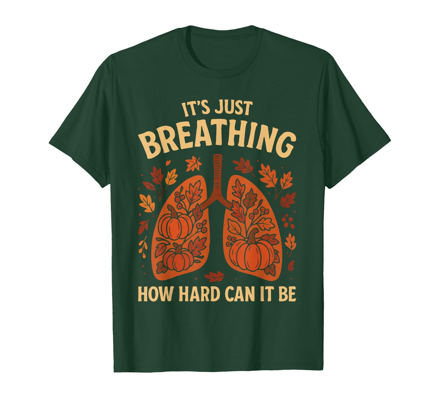 Respiratory Therapist Fall Lung Thanksgiving Pulmonologist T-Shirt