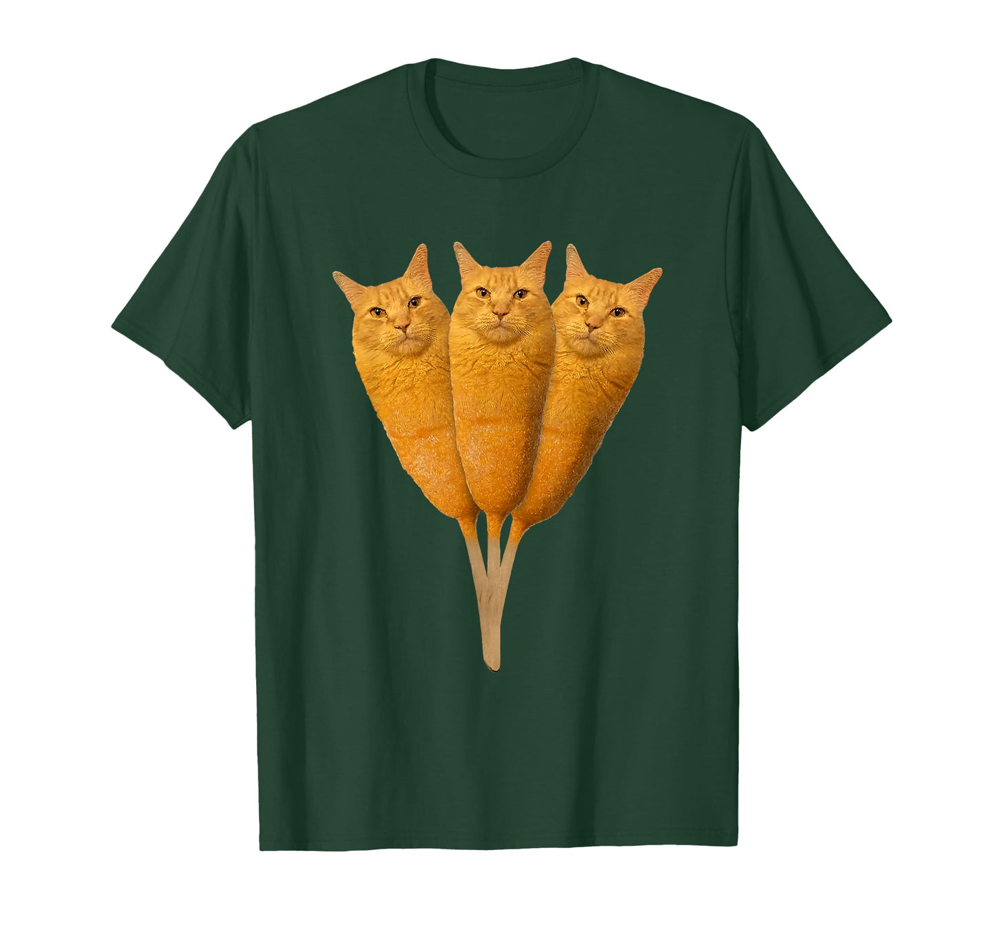 Corndog Cat Meme Silly Stupid Brainrot Funny Cat Lover T-Shirt