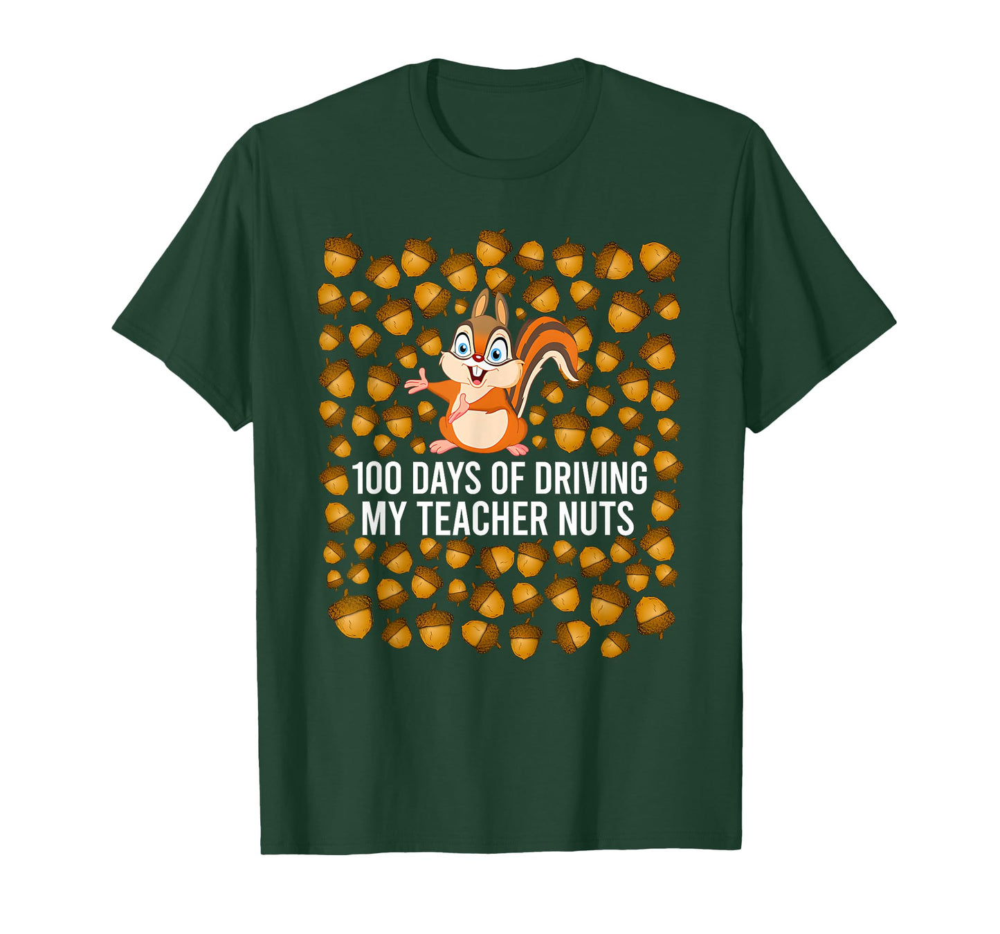 100 Days of Driving My Teacher Nuts Dabbing Squirrel School T-Shirt