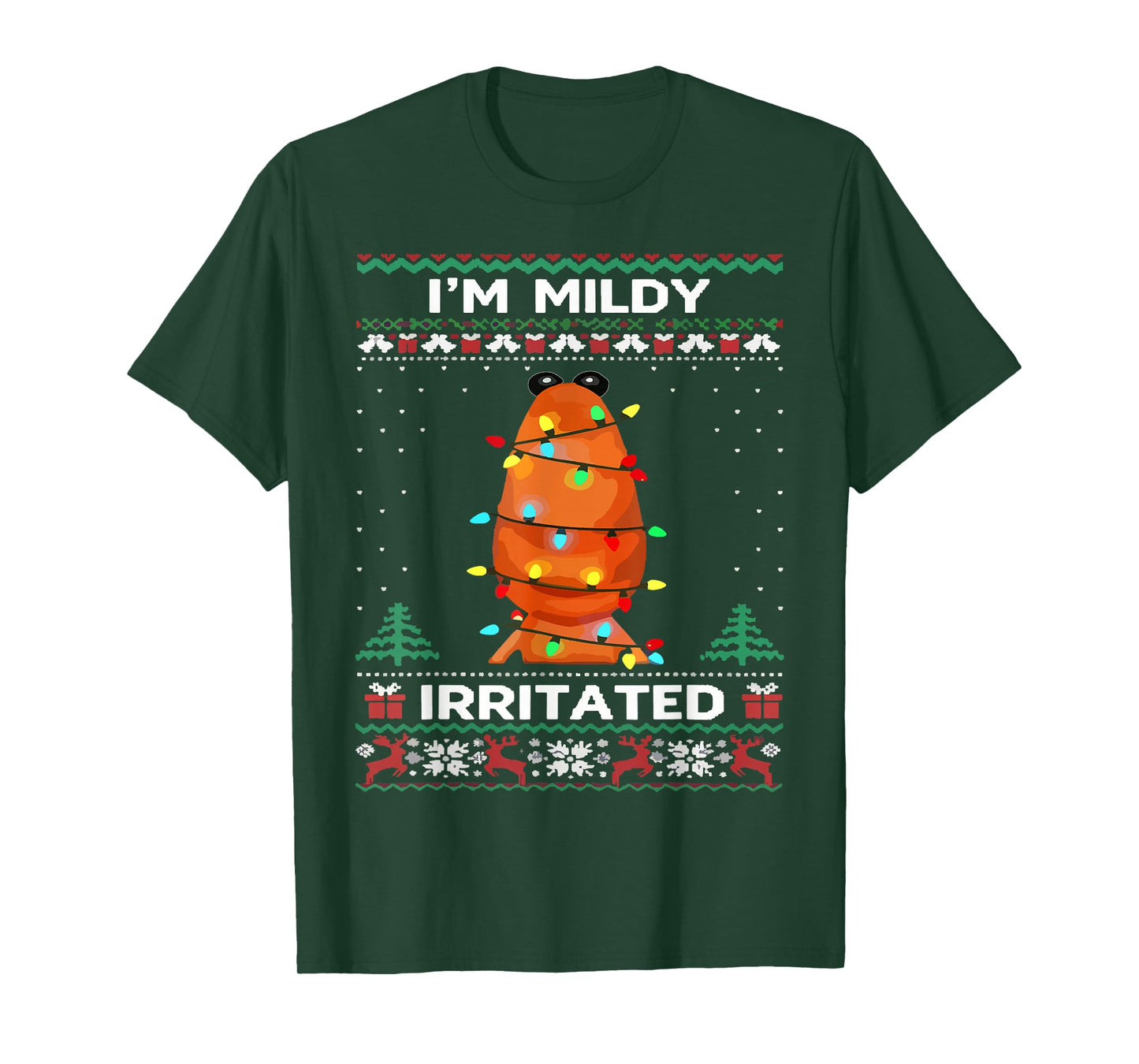 I'm Mildly Irritated Marcus The Worm Christmas Funny Meme T-Shirt