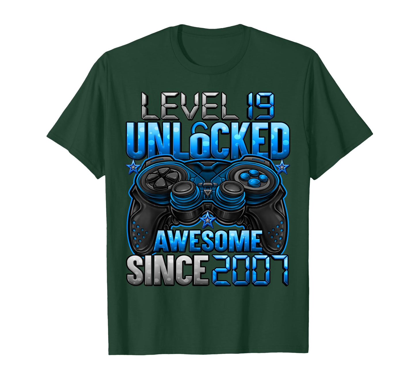 Level 19 Unlocked 19 Year Old Gifts Boys 19th Birthday Boy T-Shirt