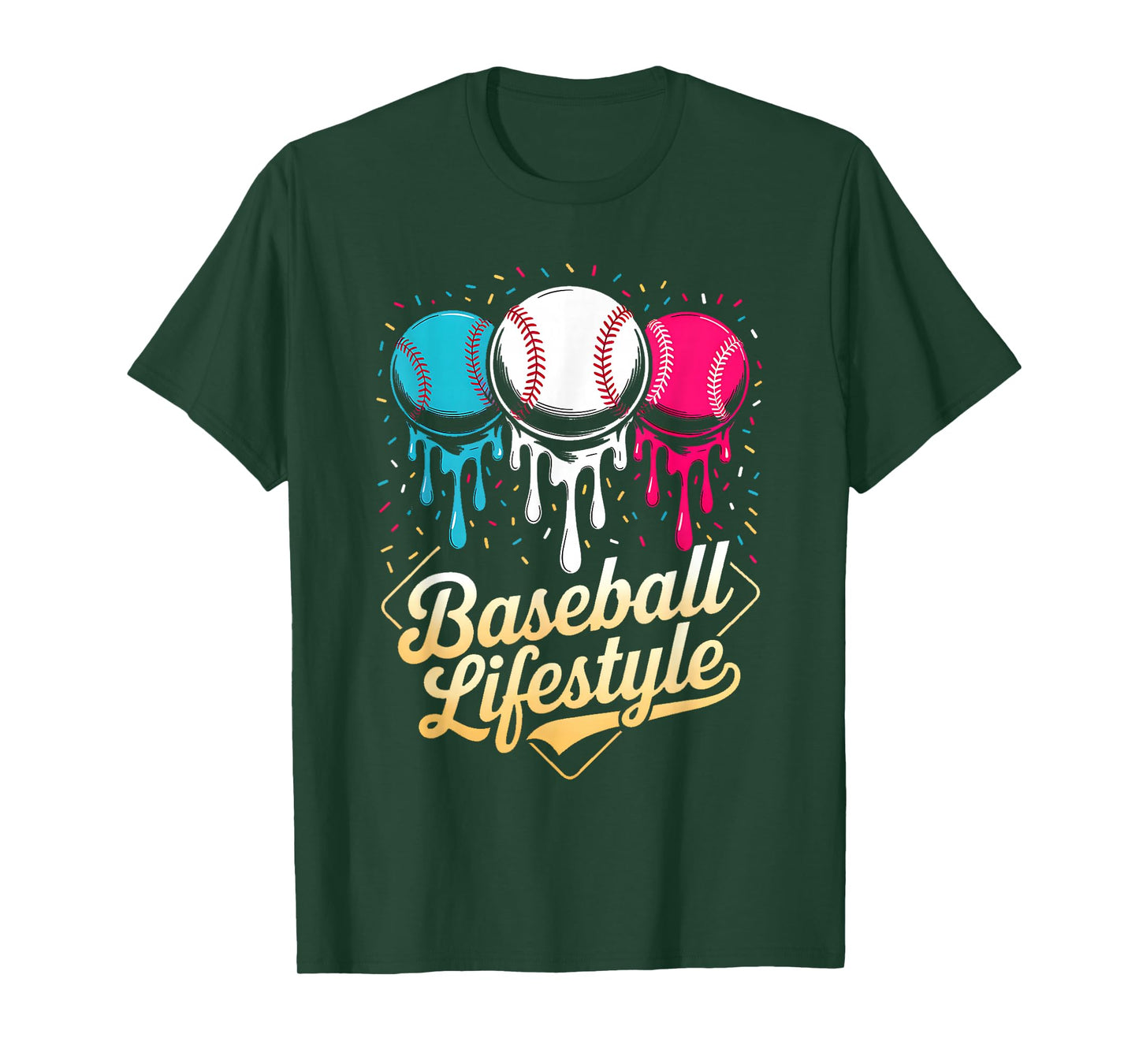 Baseball Lifestyle 101 Apparel Youth Baseball Drip Icecream T-Shirt