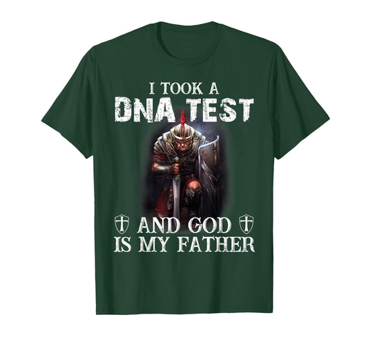 Knight Templar Christian Warrior DNA God is My Father T-Shirt