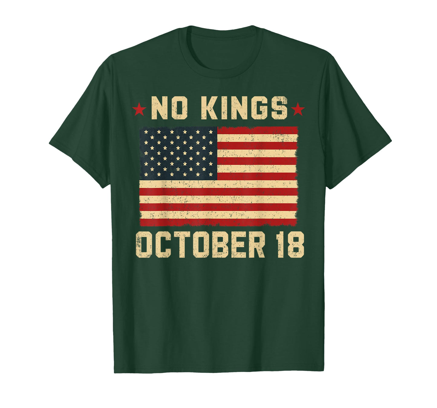 No Kings Shirt Vintage America Flag 1776 October 18 T-Shirt