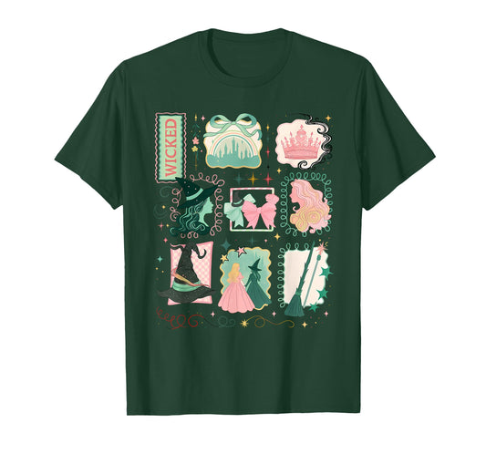 Retro Wicked Stamps Christmas Vibes Clothing T-Shirt