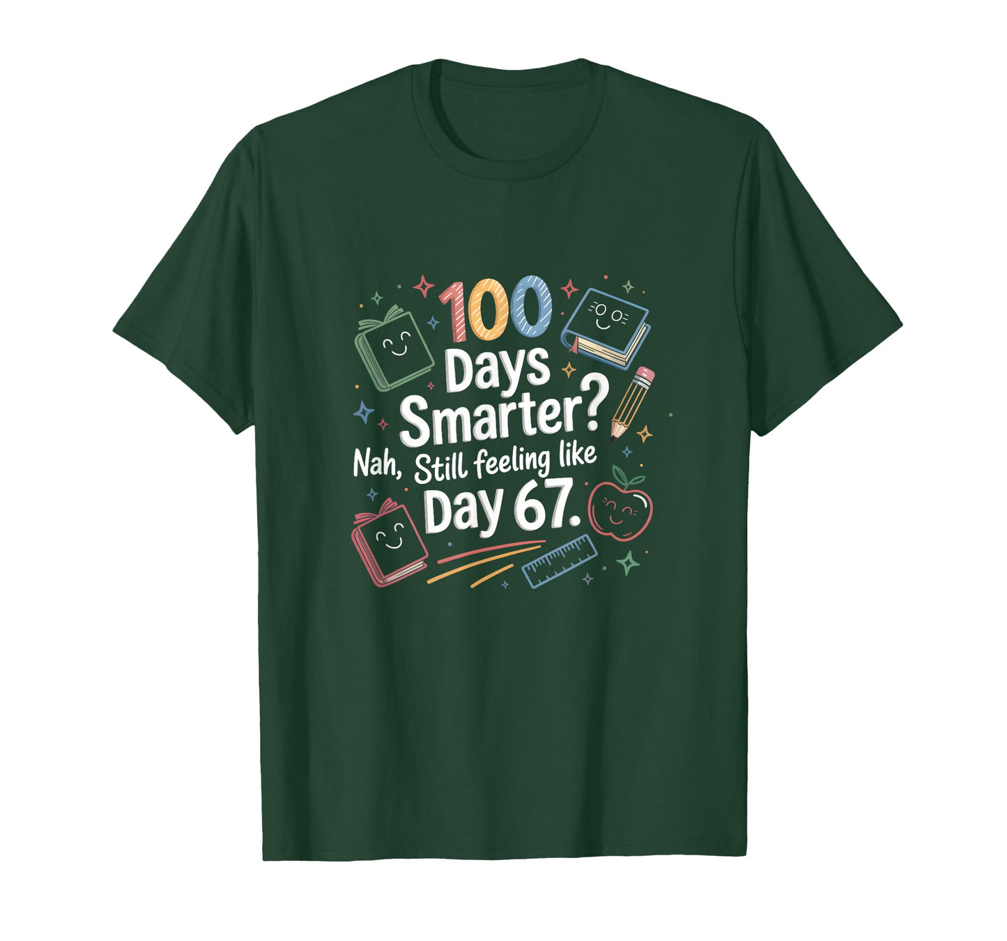 Funny Six Seven 67 Meme for 100th Day of School Kids T-Shirt