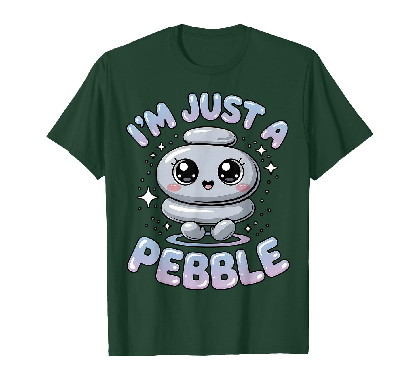 I’m Just a Pebble Funny Minimalist Rock Lover T-Shirt