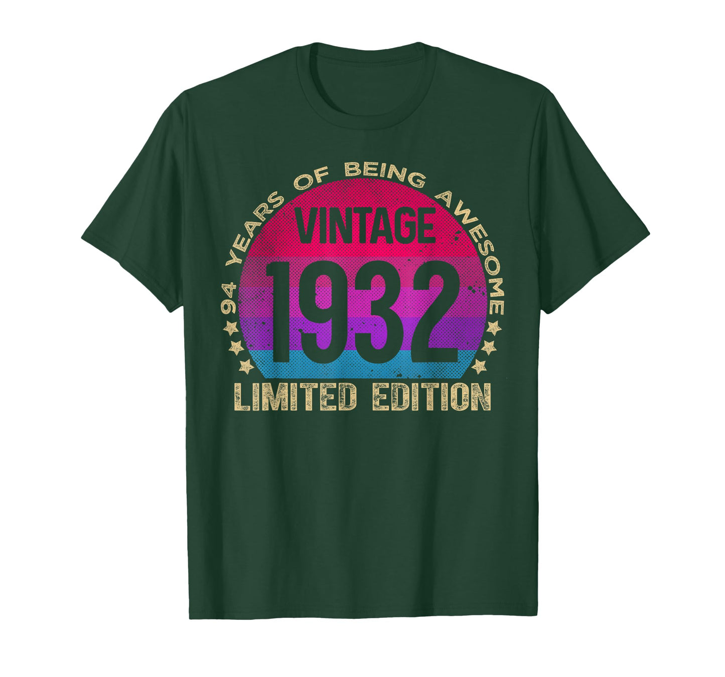 94 Year Old Gifts Vintage 1932 Limited Edition 94th Birthday T-Shirt