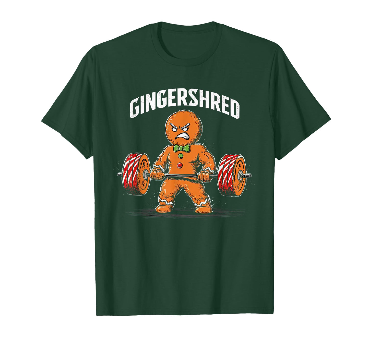 Gingershred Gingerbread Christmas Workout Gym Ginger-Shred T-Shirt