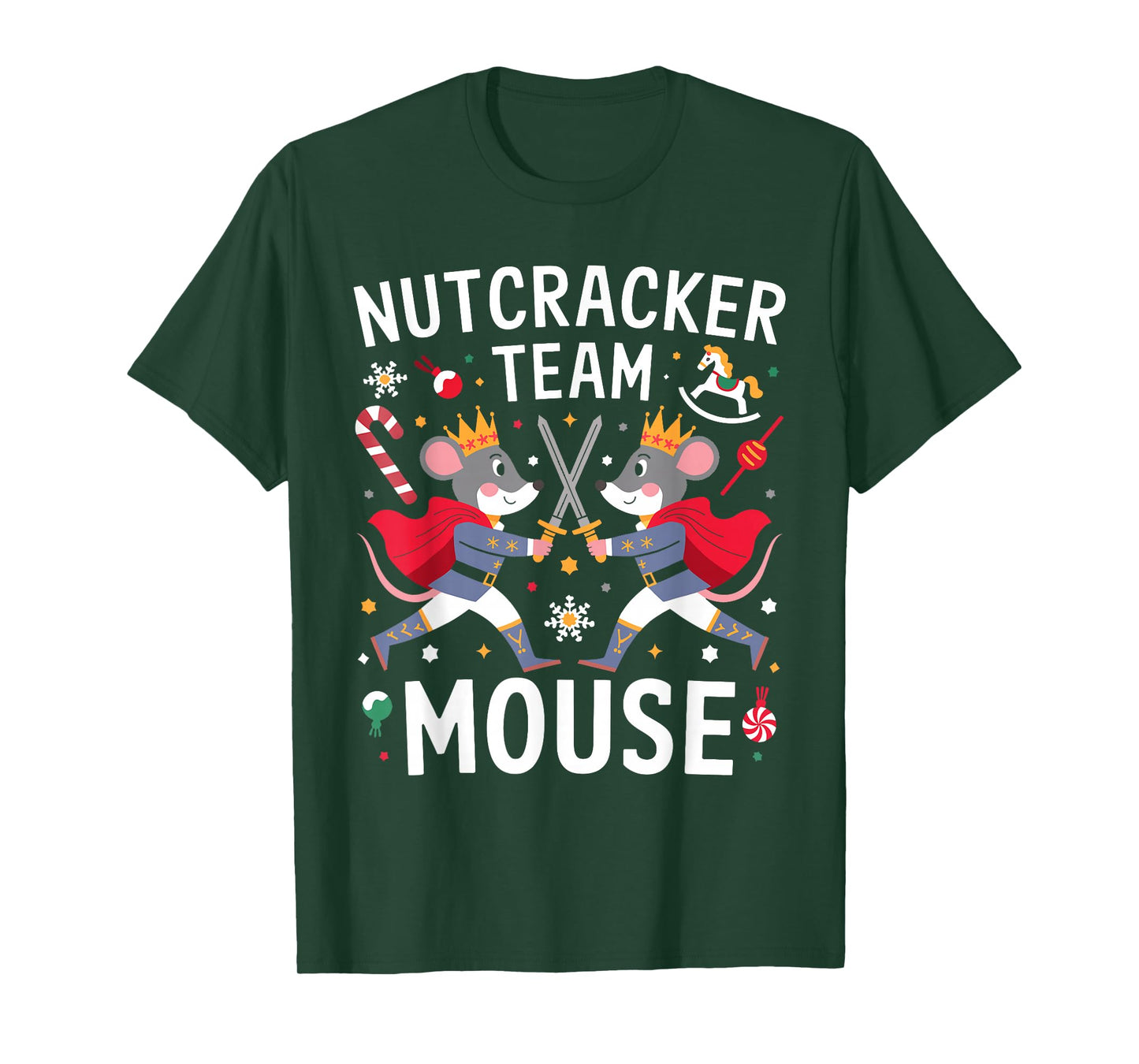 Team Mouse Nutcracker Shirt Christmas Dance Funny Soldier T-Shirt