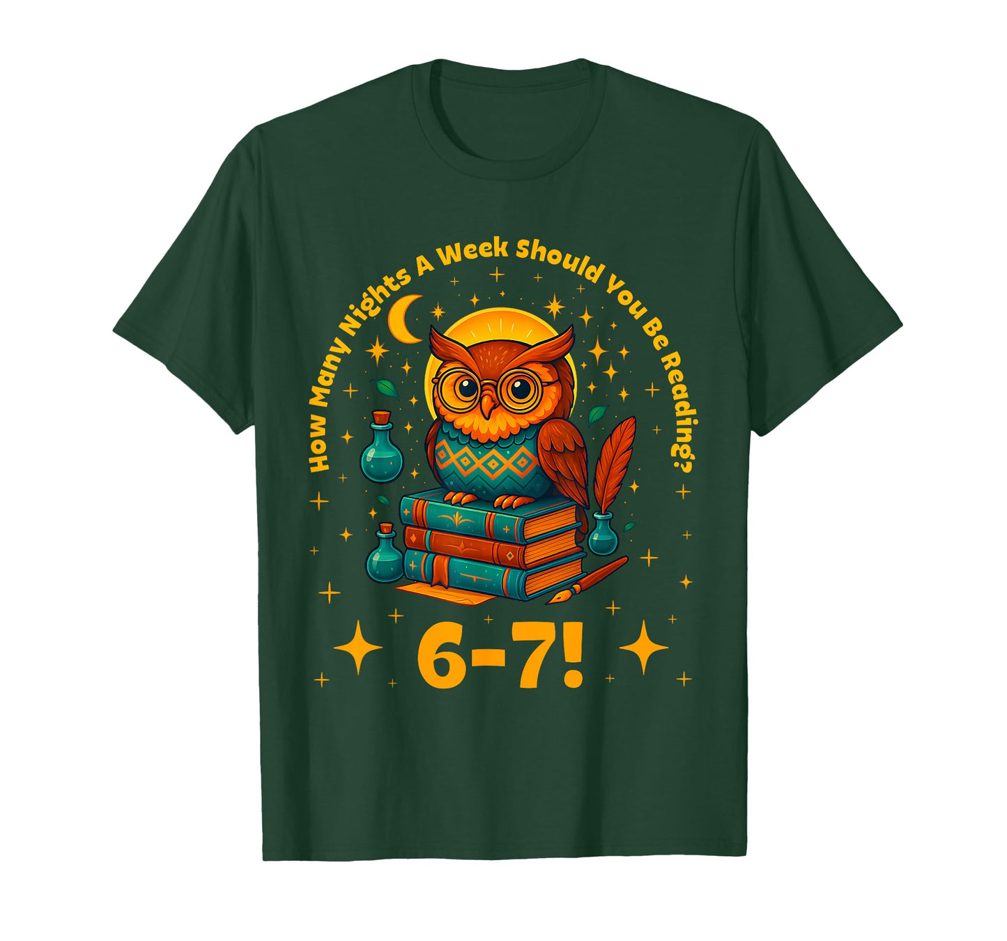 Funny Reading 6 7 Six Seven Meme English Teacher Book Lover T-Shirt