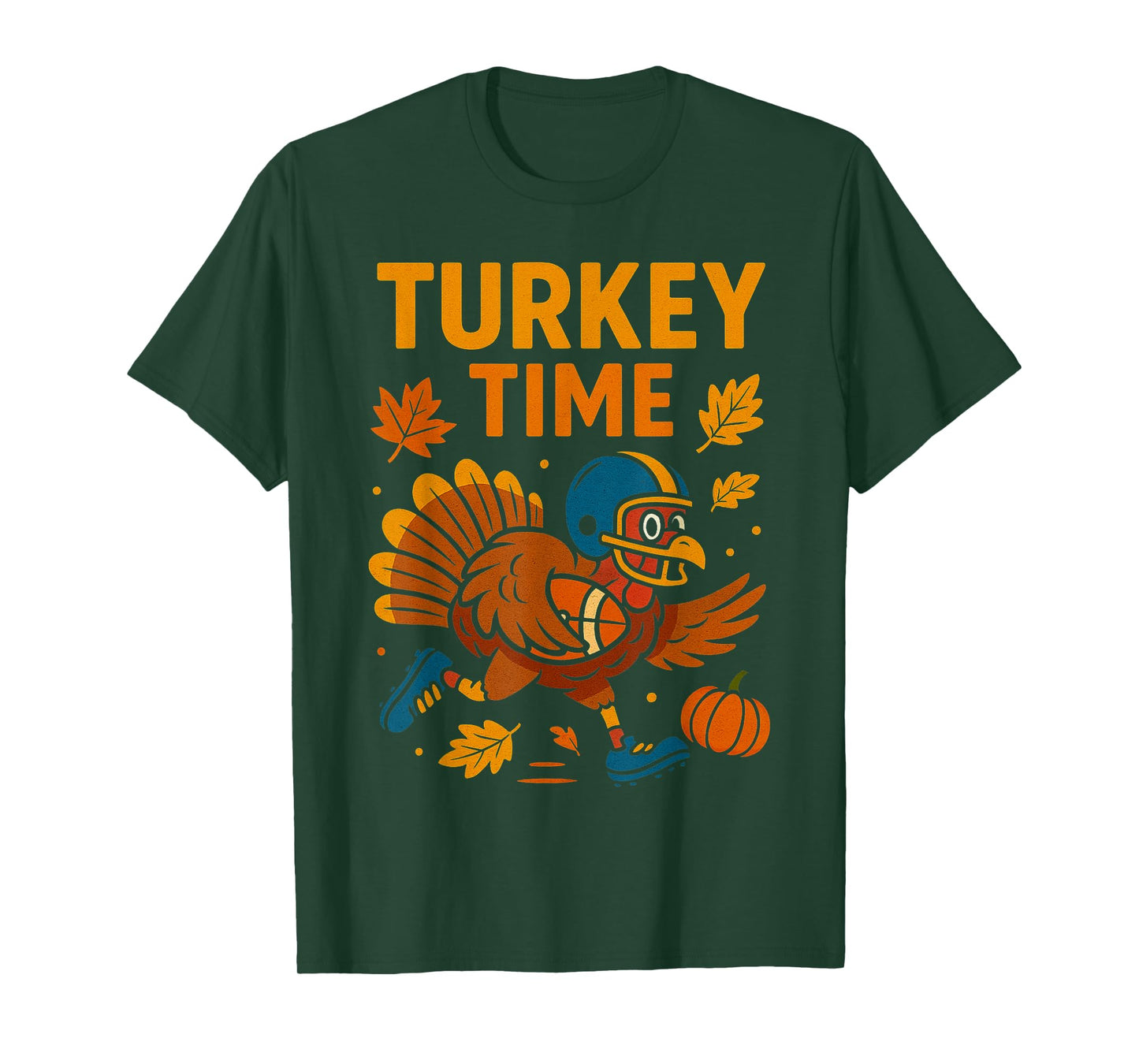 Football Thanksgiving Shirts for Kids Boys Girls Turkey T-Shirt