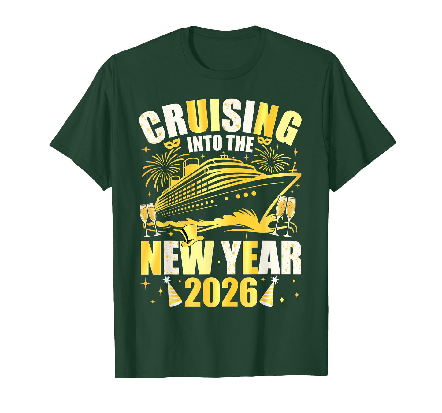 Happy New Year 2026 Cruising Into The New Year 2026 T-Shirt