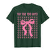 Yay for 100 Days of School Pink Bows Celebration T-Shirt