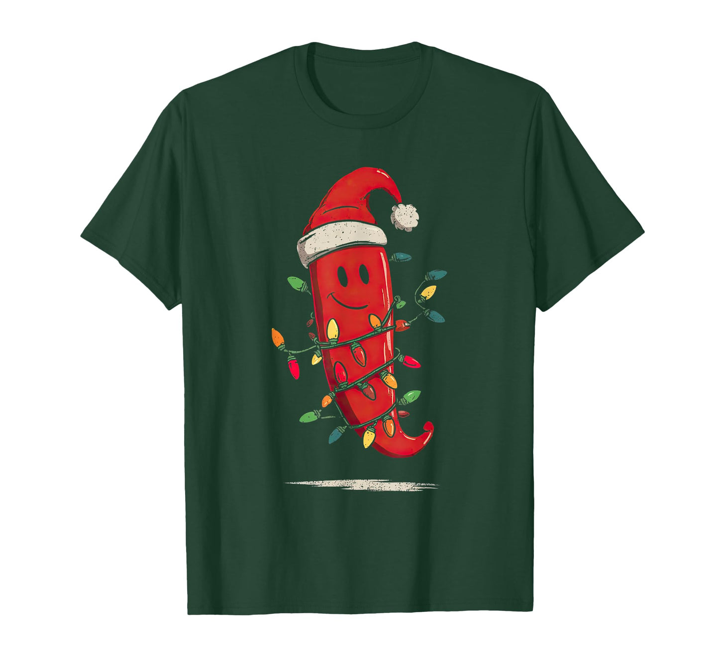 Funny Chili Pepper Christmas Graphics Lights Lover T-Shirt