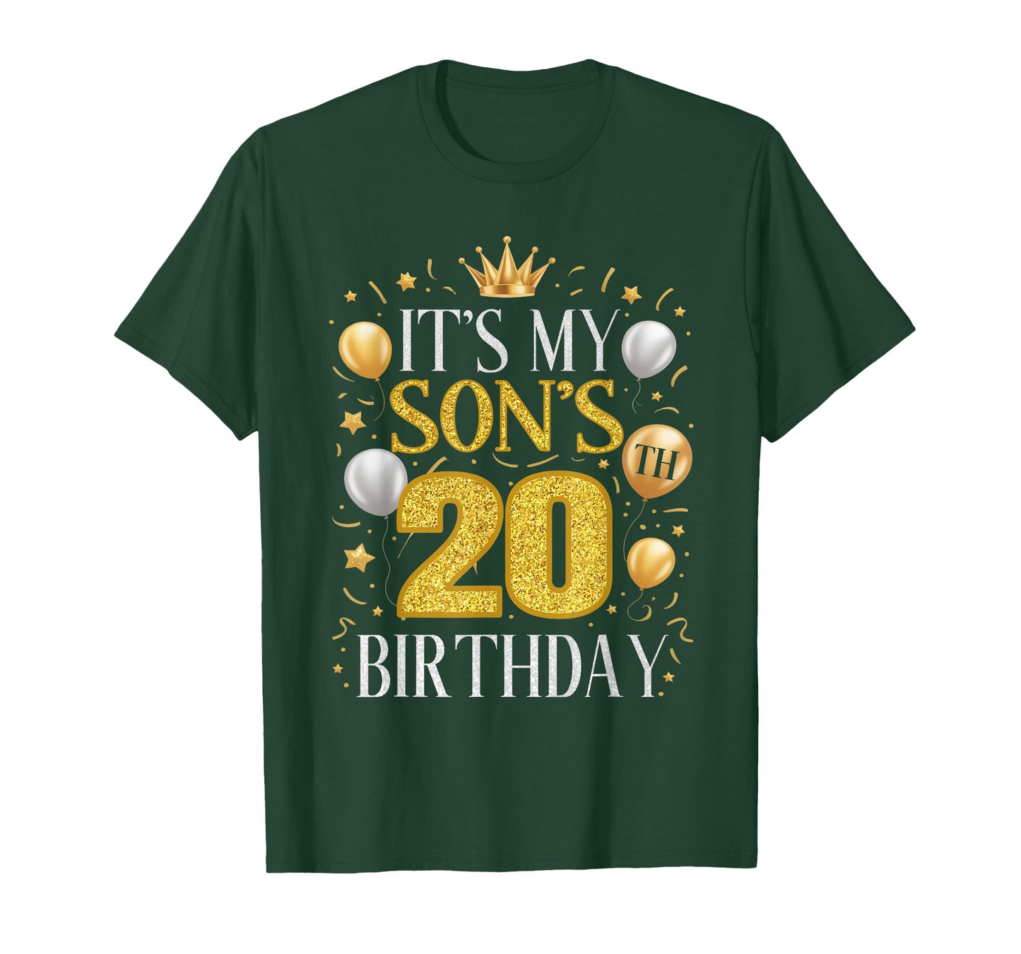 It's My Son's 20th Birthday Gifts 20 Year Old Birthday Party T-Shirt