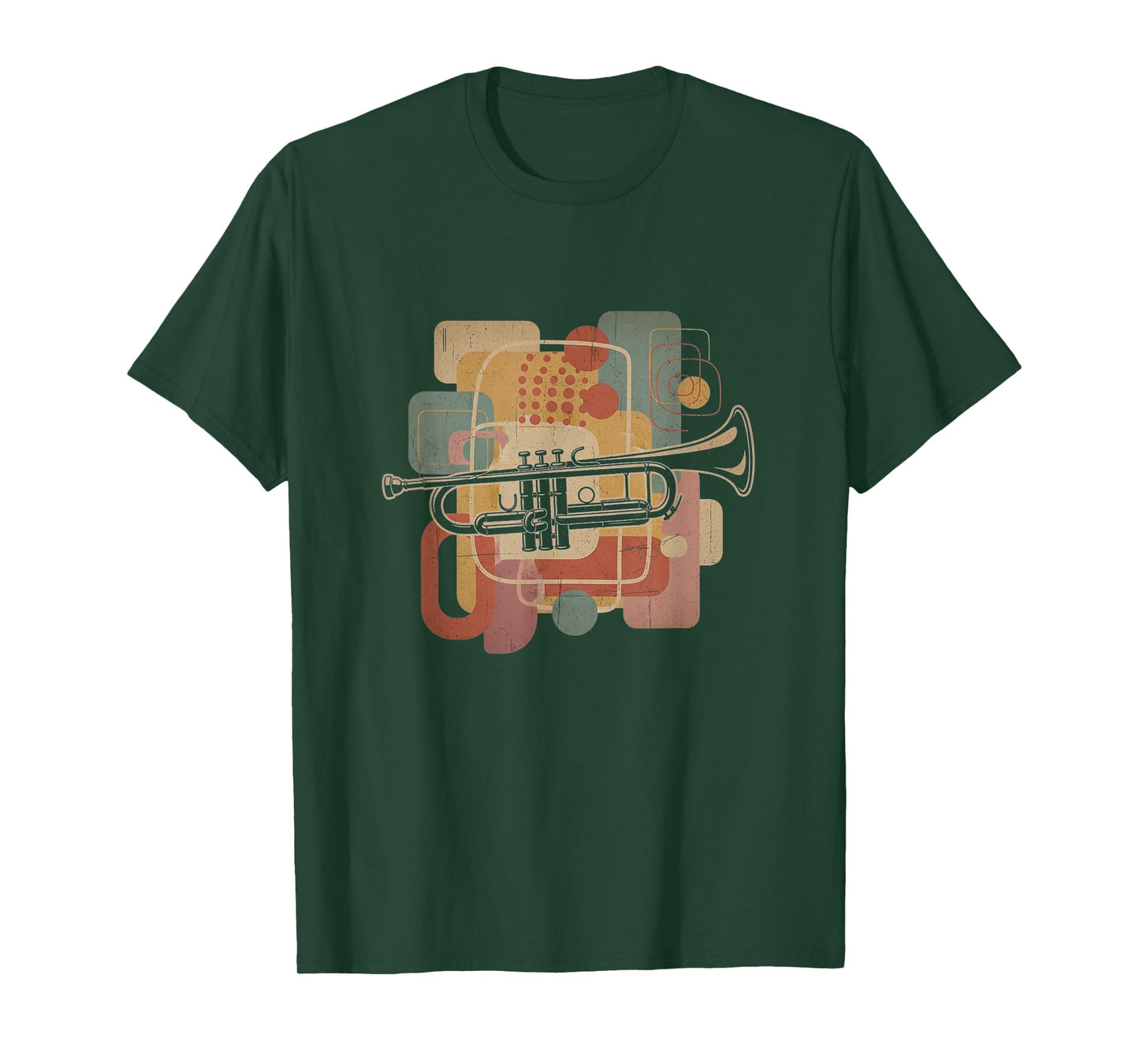 Retro Trumpet Graphic Art Design T-Shirt