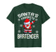 Santa's Favorite Bartender Christmas T-Shirt
