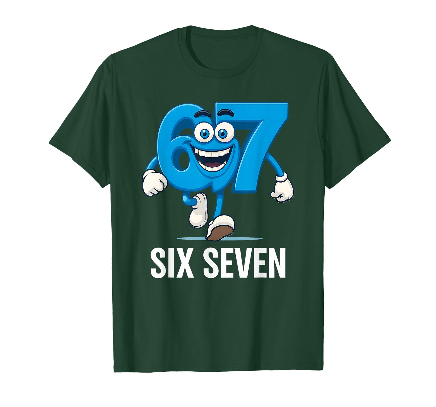 67 Six Seven Funny Italian Brainrot Kids Gaming Viral Meme T-Shirt