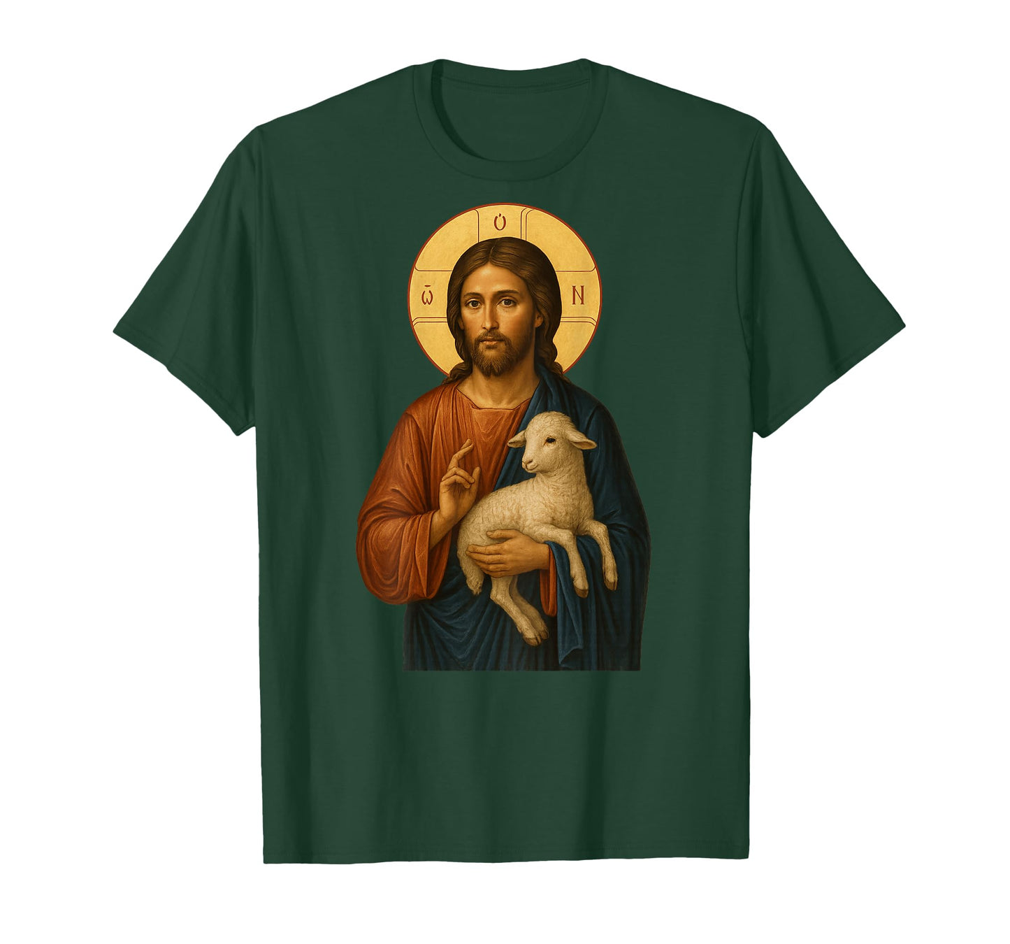 Orthodox Icon of Jesus Christ The Good Shepherd T-Shirt
