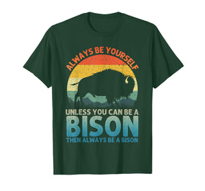 Cool Bison Design for Men Women Buffalo Animal Lovers Bison T-Shirt