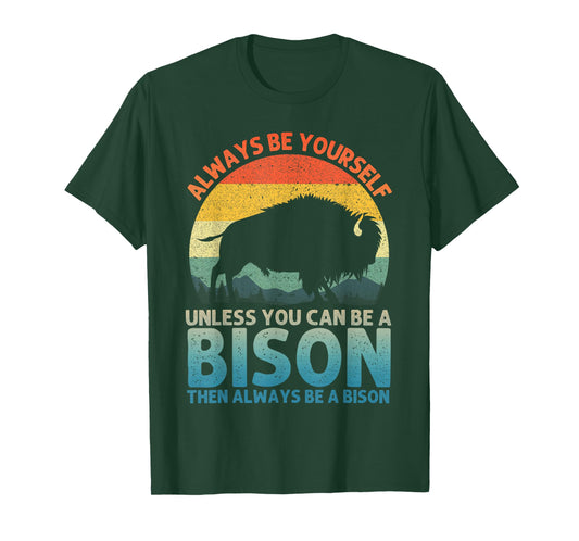 Cool Bison Design for Men Women Buffalo Animal Lovers Bison T-Shirt