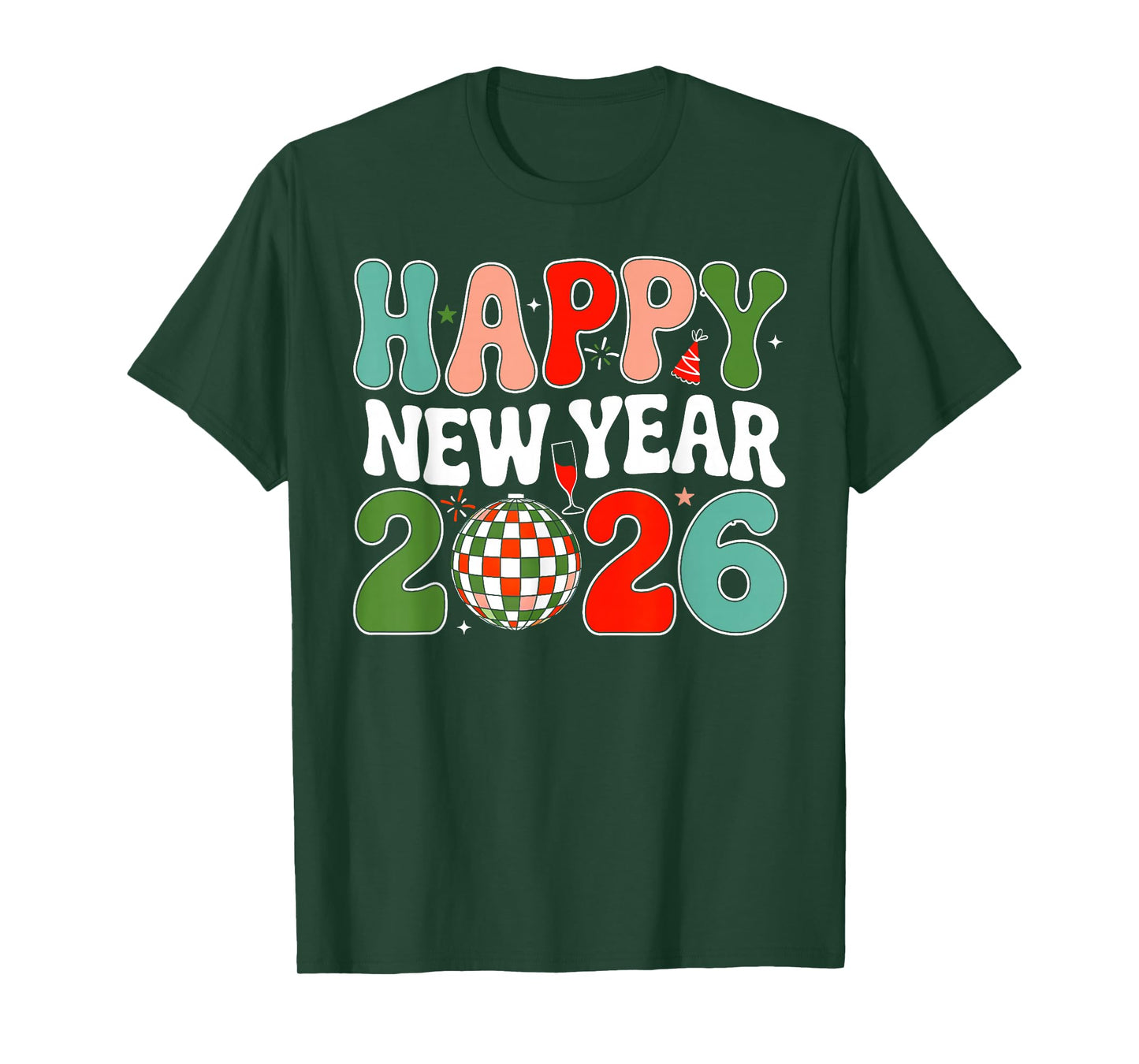 Vintage New Years Eve Party Countdown Happy New Year 2026 T-Shirt