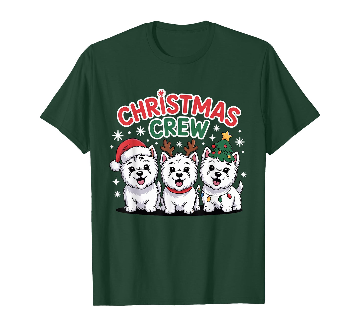 Christmas Crew Westie Christmas West Highland White Terrier T-Shirt