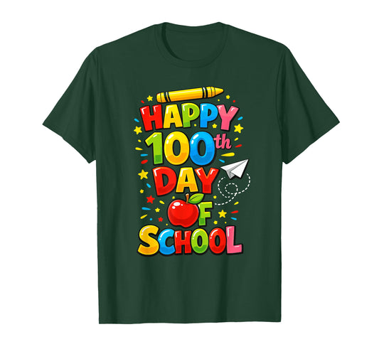 100th Day of School Happy 100 Days T-Shirt