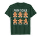 Pain Scale Funny Gingerbread Man Christmas Nurse Holiday T-Shirt
