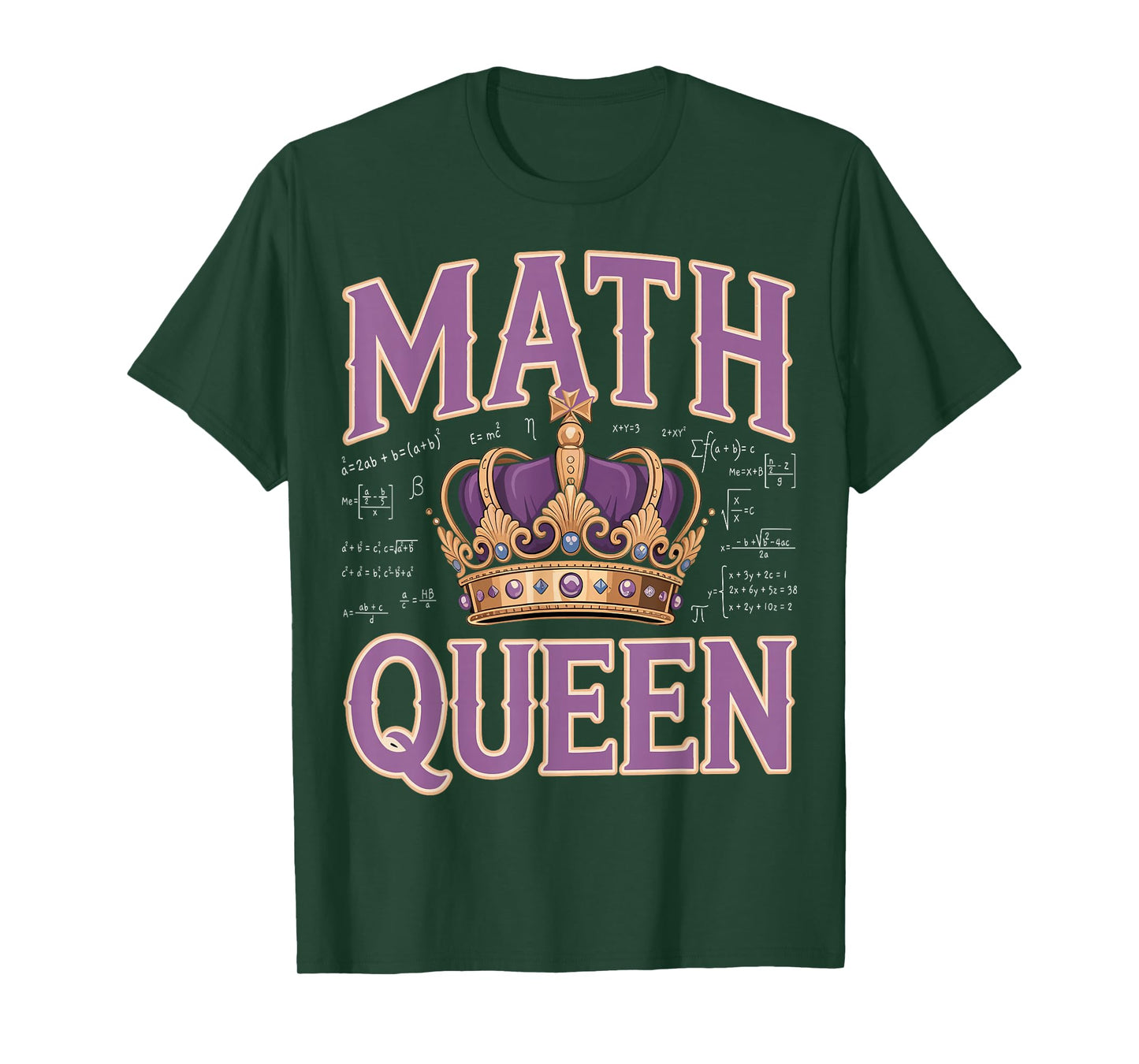 Math Queen - Mathematician Women Math Teacher T-Shirt