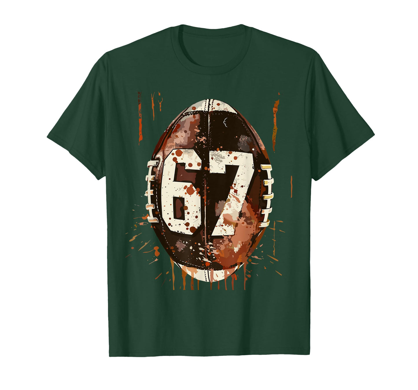 Football 67 Six Seven Alpha Slang 6 7 Meme Kids Teachers Boy T-Shirt