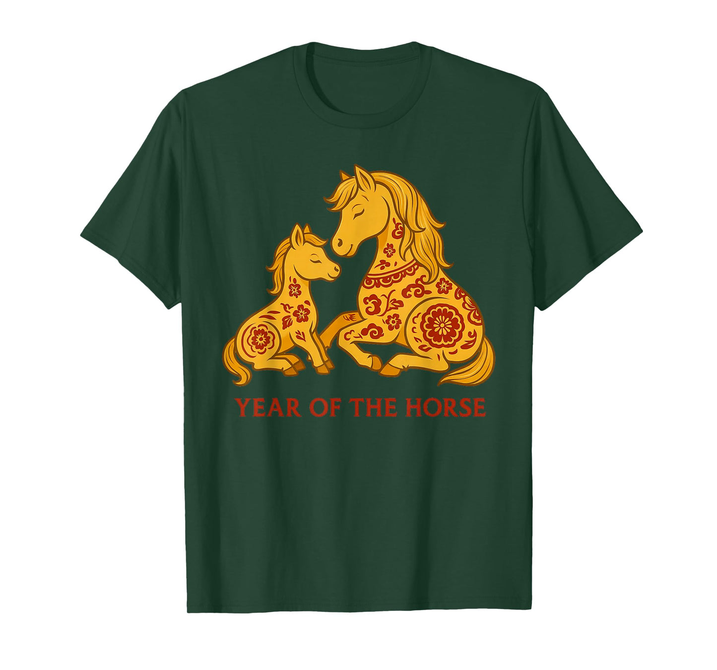 Happy Chinese New Year of The Horse 2026 Family Matching Mom T-Shirt