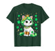 Cute Cat Shamrock St Patricks Day Girls Kids Women's T-Shirt