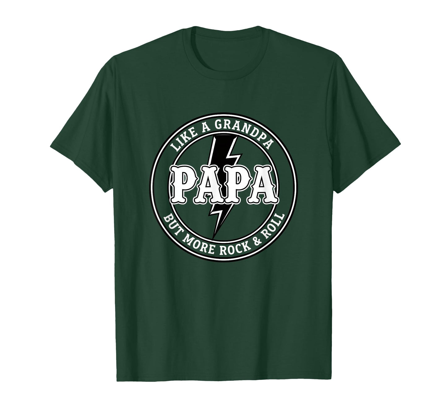 Dad Papa Like A Grandpa But More Rock & Roll, Funny DadPapa T-Shirt